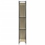 Engineered wood and metal Sonoma oak shelving 79x30x180 cm by , Bookcases and shelves - Ref: Foro24-845432, Price: 95,01 €, D...