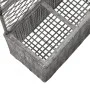 Trellis and flowerbed 3 pots gray synthetic rattan 83x30x130 cm by vidaXL, Pots and planters - Ref: Foro24-46935, Price: 103,...