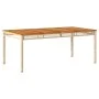 Set comedor de jardín 7 pzas con cojines ratán sintético beige de , Conjuntos de jardín - Ref: Foro24-3213582, Precio: 599,94...