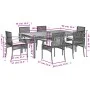 7-piece garden dining set with beige synthetic rattan cushions by , Garden sets - Ref: Foro24-3213582, Price: 597,23 €, Disco...