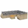 Garden sofa set with beige cushions 10 pieces synthetic rattan by , Garden sets - Ref: Foro24-3257494, Price: 651,77 €, Disco...