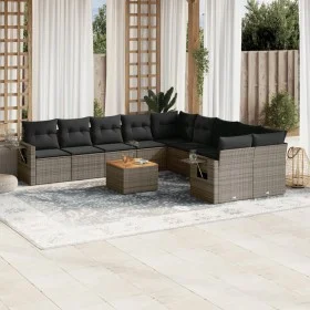 11-piece garden sofa set and gray synthetic rattan cushions by , Modular outdoor sofas - Ref: Foro24-3224758, Price: 634,45 €...