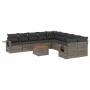 11-piece garden sofa set and gray synthetic rattan cushions by , Modular outdoor sofas - Ref: Foro24-3224758, Price: 634,45 €...