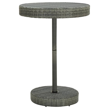 Gartentisch aus synthetischem Rattan grau 75,5x106 cm von vidaXL, Gartentische - Ref: Foro24-45860, Preis: 74,97 €, Rabatt: %