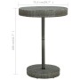 Gartentisch aus synthetischem Rattan grau 75,5x106 cm von vidaXL, Gartentische - Ref: Foro24-45860, Preis: 74,97 €, Rabatt: %