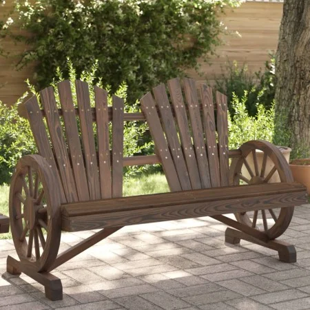 Adirondack Doppel-Gartensessel aus massivem Tannenholz von , Gartenstühle - Ref: Foro24-365096, Preis: 180,07 €, Rabatt: %