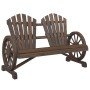 Adirondack Doppel-Gartensessel aus massivem Tannenholz von , Gartenstühle - Ref: Foro24-365096, Preis: 176,32 €, Rabatt: %