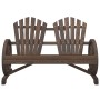 Adirondack Doppel-Gartensessel aus massivem Tannenholz von , Gartenstühle - Ref: Foro24-365096, Preis: 176,32 €, Rabatt: %