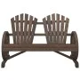 Adirondack Doppel-Gartensessel aus massivem Tannenholz von , Gartenstühle - Ref: Foro24-365096, Preis: 180,07 €, Rabatt: %