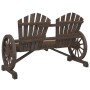 Adirondack Doppel-Gartensessel aus massivem Tannenholz von , Gartenstühle - Ref: Foro24-365096, Preis: 176,32 €, Rabatt: %