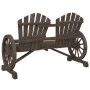 Adirondack Doppel-Gartensessel aus massivem Tannenholz von , Gartenstühle - Ref: Foro24-365096, Preis: 180,07 €, Rabatt: %