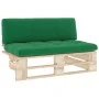 Central pallet sofa for garden made of impregnated pine wood by , Modular outdoor sofas - Ref: Foro24-3066534, Price: 116,39 ...