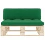 Central pallet sofa for garden made of impregnated pine wood by , Modular outdoor sofas - Ref: Foro24-3066534, Price: 116,39 ...