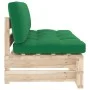 Central pallet sofa for garden made of impregnated pine wood by , Modular outdoor sofas - Ref: Foro24-3066534, Price: 116,39 ...