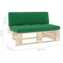 Central pallet sofa for garden made of impregnated pine wood by , Modular outdoor sofas - Ref: Foro24-3066534, Price: 116,39 ...
