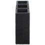 Conjunto de arriates de ratán sintético negro 3 piezas de vidaXL, Maceteros y jardineras - Ref: Foro24-46939, Precio: 161,87 ...