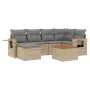 7-piece garden sofa set and beige synthetic rattan cushions by , Modular outdoor sofas - Ref: Foro24-3224666, Price: 417,10 €...