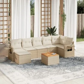 Garden sofa set with beige cushions 8 pcs PE rattan by , Modular outdoor sofas - Ref: Foro24-3224672, Price: 519,01 €, Discou...