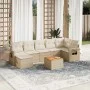 Gartensofa-Set mit beigen Kissen 8 Stück PE-Rattan von , Modulare Sofas für den Außenbereich - Ref: Foro24-3224672, Preis: 51...