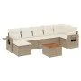 Gartensofa-Set mit beigen Kissen 8 Stück PE-Rattan von , Modulare Sofas für den Außenbereich - Ref: Foro24-3224672, Preis: 51...