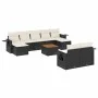 Garden sofa set 10 pieces with black synthetic rattan cushions by , Modular outdoor sofas - Ref: Foro24-3224775, Price: 572,1...