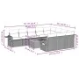 11-teiliges Gartensofa-Set mit beigen synthetischen Rattankissen von , Modulare Sofas für den Außenbereich - Ref: Foro24-3224...