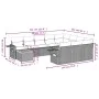 11-teiliges Gartensofa-Set mit beigen synthetischen Rattankissen von , Modulare Sofas für den Außenbereich - Ref: Foro24-3224...