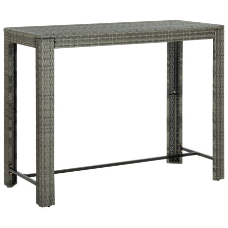 Gray synthetic rattan high garden table 140.5x60.5x110.5 cm by vidaXL, Garden tables - Ref: Foro24-45878, Price: 120,81 €, Di...