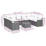 Garden sofa set with beige cushions 10 pieces synthetic rattan by , Garden sets - Ref: Foro24-3226282, Price: 646,29 €, Disco...