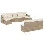 Juego de sofás jardín con cojines beige 10 pzas ratán sintético by , Garden sets - Ref: Foro24-3226387, Price: 595,16 €, Disc...