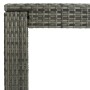 Gray synthetic rattan high garden table 140.5x60.5x110.5 cm by vidaXL, Garden tables - Ref: Foro24-45878, Price: 120,81 €, Di...