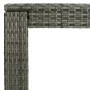 Gray synthetic rattan high garden table 140.5x60.5x110.5 cm by vidaXL, Garden tables - Ref: Foro24-45878, Price: 115,91 €, Di...
