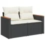 11-piece garden sofa set and black synthetic rattan cushions by , Garden sets - Ref: Foro24-3226497, Price: 671,28 €, Discoun...
