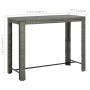 Gray synthetic rattan high garden table 140.5x60.5x110.5 cm by vidaXL, Garden tables - Ref: Foro24-45878, Price: 120,81 €, Di...