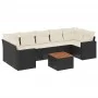 8-piece garden sofa set and black synthetic rattan cushions by , Garden sets - Ref: Foro24-3256364, Price: 475,19 €, Discount: %