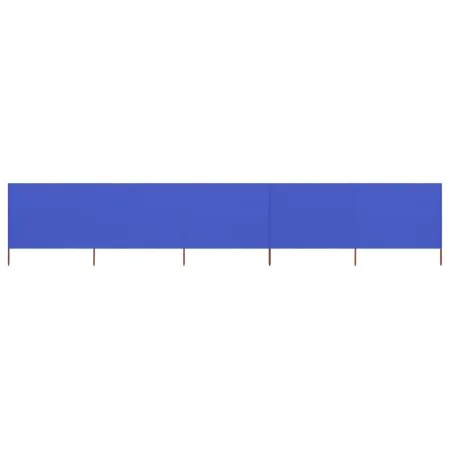 5-panel beach windbreaker in sky blue fabric 600x80 cm by vidaXL, Umbrellas - Ref: Foro24-47159, Price: 44,31 €, Discount: %