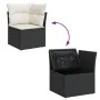 6-teiliges Gartensofa-Set und schwarze synthetische Rattankissen von , Gartensets - Ref: Foro24-3256455, Preis: 360,88 €, Rab...