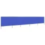 5-panel beach windbreaker in sky blue fabric 600x80 cm by vidaXL, Umbrellas - Ref: Foro24-47159, Price: 44,31 €, Discount: %