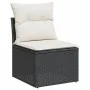 6-teiliges Gartensofa-Set und schwarze synthetische Rattankissen von , Gartensets - Ref: Foro24-3256455, Preis: 360,88 €, Rab...