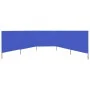 5-panel beach windbreaker in sky blue fabric 600x80 cm by vidaXL, Umbrellas - Ref: Foro24-47159, Price: 44,31 €, Discount: %
