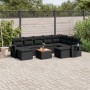Set de sofás de jardín 10 pzas cojines ratán sintético negro by , Garden sets - Ref: Foro24-3257175, Price: 637,31 €, Discoun...