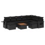 Set de sofás de jardín 10 pzas cojines ratán sintético negro by , Garden sets - Ref: Foro24-3257175, Price: 637,31 €, Discoun...