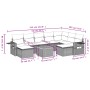 Set de sofás de jardín 10 pzas cojines ratán sintético negro by , Garden sets - Ref: Foro24-3257175, Price: 637,31 €, Discoun...