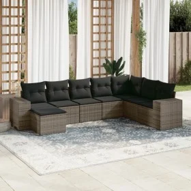 8-teiliges Gartensofa-Set und graue synthetische Rattankissen von , Gartensets - Ref: Foro24-3255297, Preis: 499,68 €, Rabatt: %