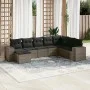 8-piece garden sofa set and gray synthetic rattan cushions by , Garden sets - Ref: Foro24-3255297, Price: 499,68 €, Discount: %