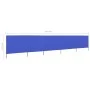 5-panel beach windbreaker in sky blue fabric 600x80 cm by vidaXL, Umbrellas - Ref: Foro24-47159, Price: 44,31 €, Discount: %