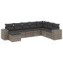 8-piece garden sofa set and gray synthetic rattan cushions by , Garden sets - Ref: Foro24-3255297, Price: 524,90 €, Discount: %