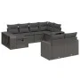 Set de sofás de jardín 10 pzas cojines ratán sintético negro by , Garden sets - Ref: Foro24-3266235, Price: 581,74 €, Discoun...