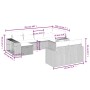 Gartensofa-Set, 10-teilig, mit schwarzen Kissen und synthetischem Rattan. von , Gartensets - Ref: Foro24-3266235, Preis: 570,...