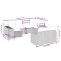 Gartensofa-Set, 10-teilig, mit schwarzen Kissen und synthetischem Rattan. von , Gartensets - Ref: Foro24-3266235, Preis: 581,...